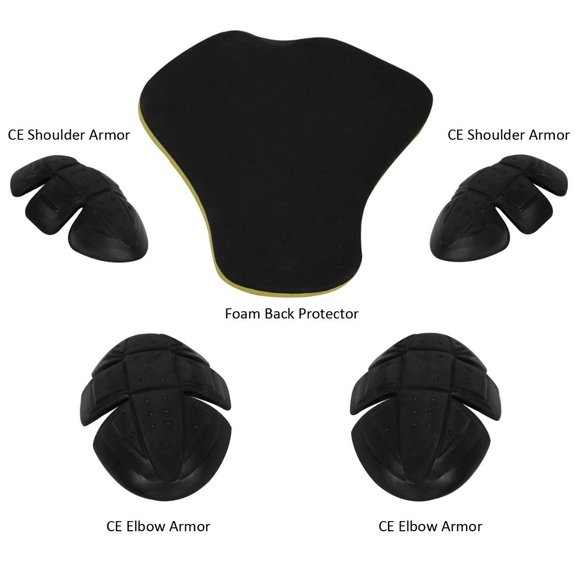 Womens Advanced 3-Season CE Armor Hi-Vis Mesh Motorcycle Jacket - Picture 5 of 9